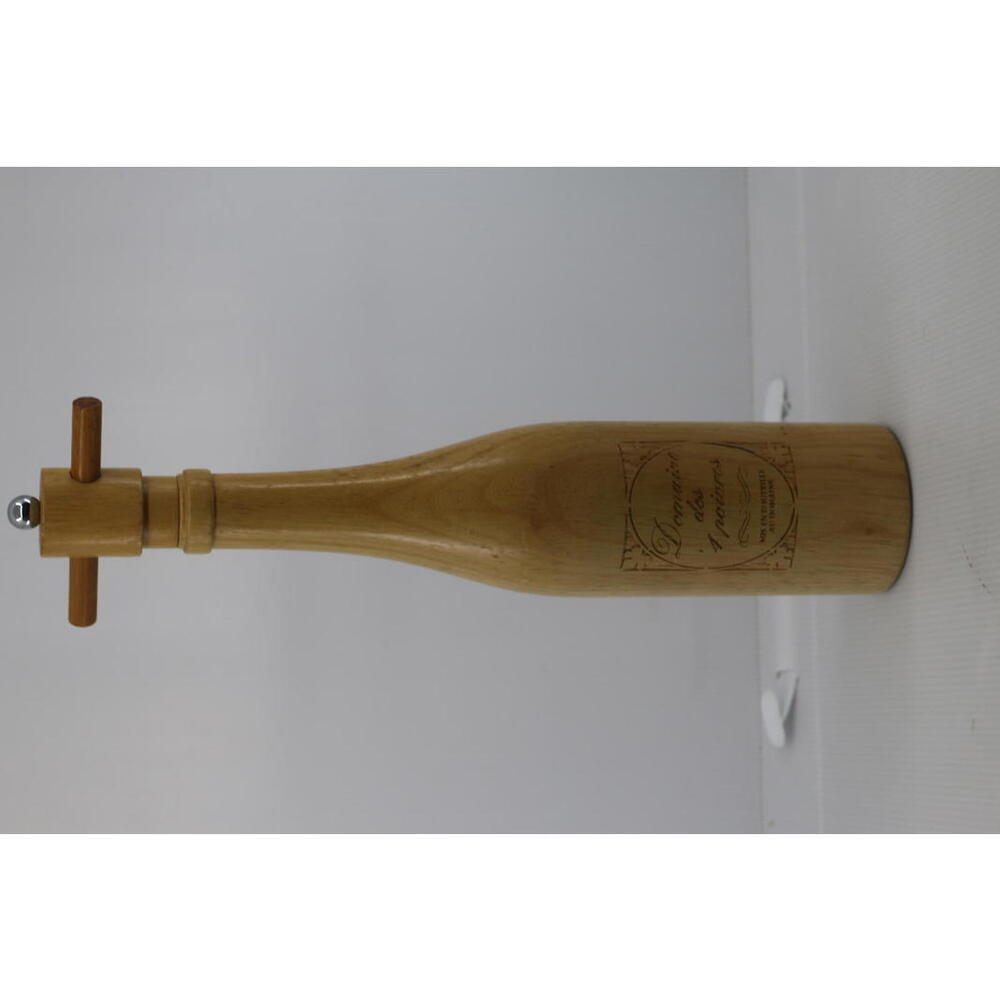Wooden Domaine des 4 Poivres Bottle-Shaped Pepper Mill